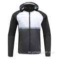 Mens Soccer Wear Zip Up Hoodies Schwarz